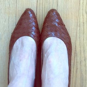 Bottega Veneta Brown woven leather shoes